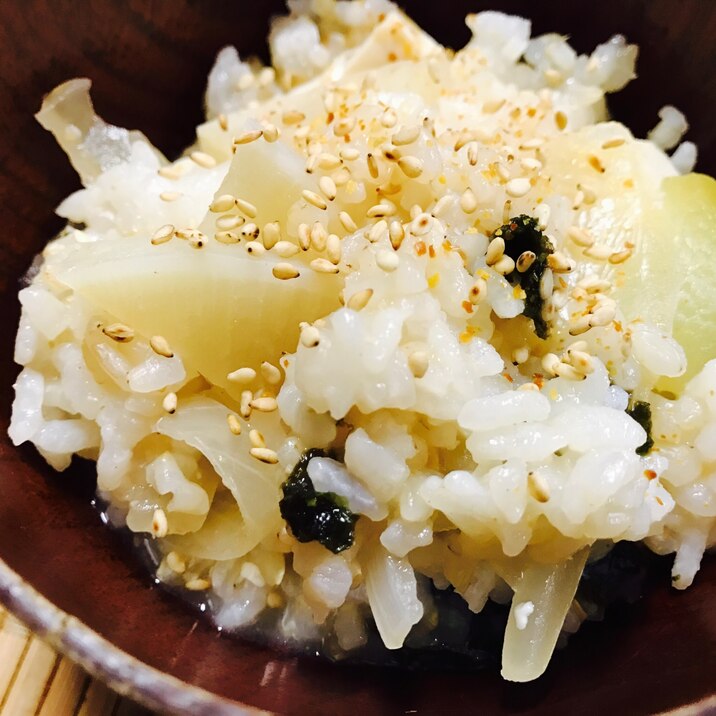 リメイク！大根と海苔の味噌汁雑炊